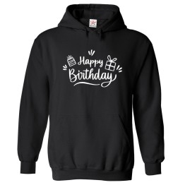 Happy Birthday Gifts Print Friends Celebration Unisex Kids & Adult Pullover Hoodie									